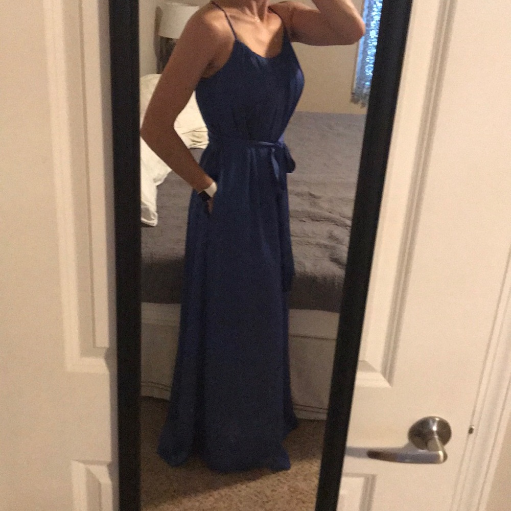Worn once, maxi dress, 100% polyester!